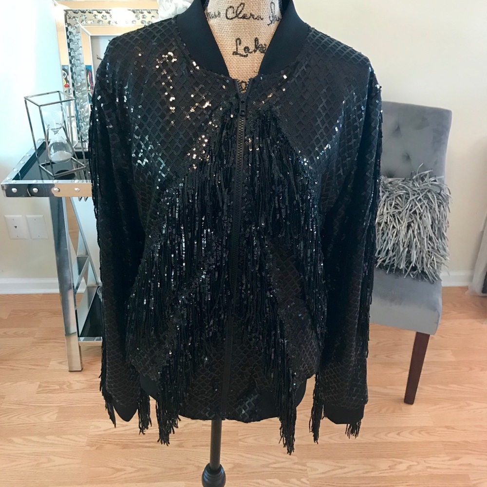 Custom Made Sequined Jacket - image 1